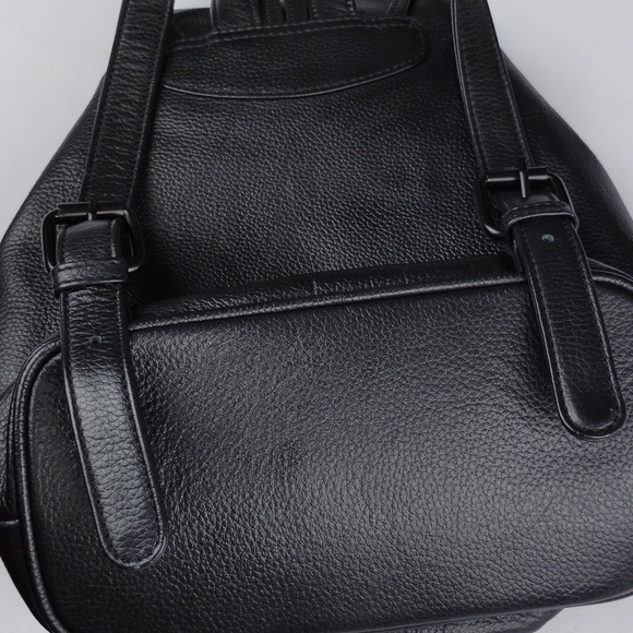 Harley-Davidson Leather Bag with Multicolor Stripe Lining - Picture 6 of 16